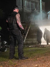 The Undertaker Boneyard Match Black Leather Vest