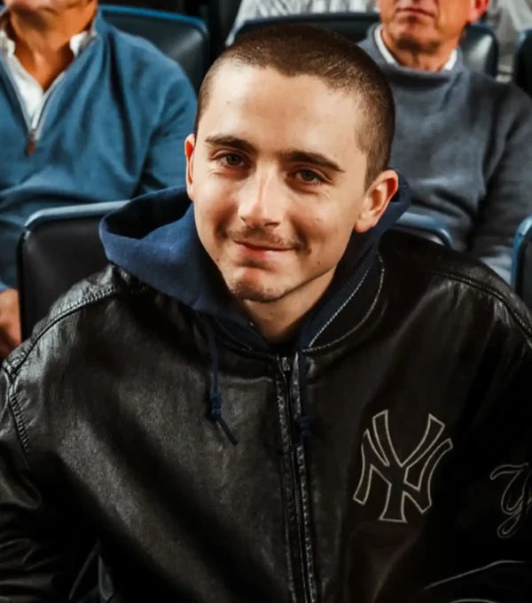 Timothée Chalamet Yankees Varsity Jacket