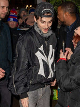 Timothée Chalamet SNL Afterparty New York City Bomber Jacket