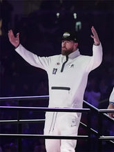 Travis Kelce Super Bowl White Tracksuit Jacket