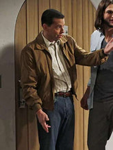 Alan Harper Two and a Half Men Brown Jacket