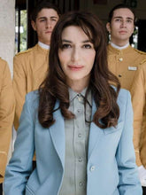 Valentina The White Lotus Blue Suit