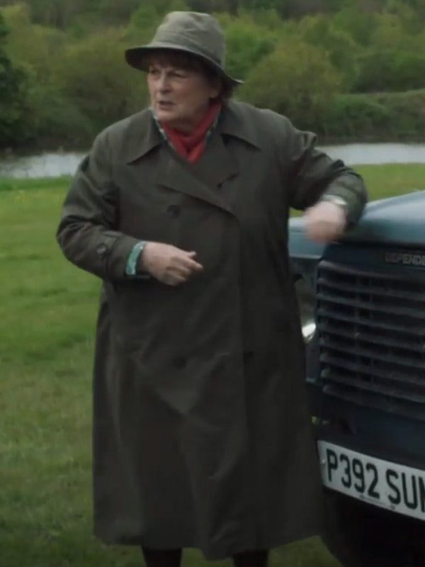 Vera Brenda Blethyn Green Trench Coat