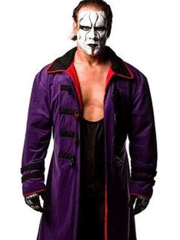 WWE Wrestler Sting Purple Trench Coat