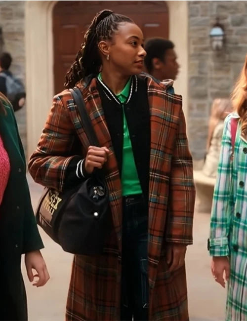 Whitney The Sex Lives of College Girls S03 Plaid Coat