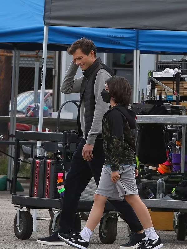 Ashton Kutcher Your Place or Mine Black Vest
