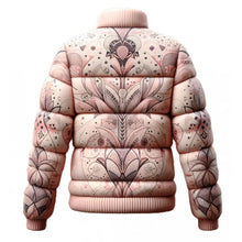 Floral Pink Puffer Jacket