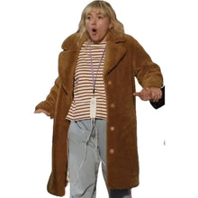 We Live In Time Florence Pugh Fur Coat