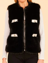 Kat Richardson Beyond The Gates Black Fur Vest