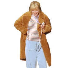 We Live In Time Florence Pugh Fur Coat