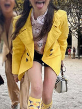 Lily Collins Emily in Paris Yellow Coat