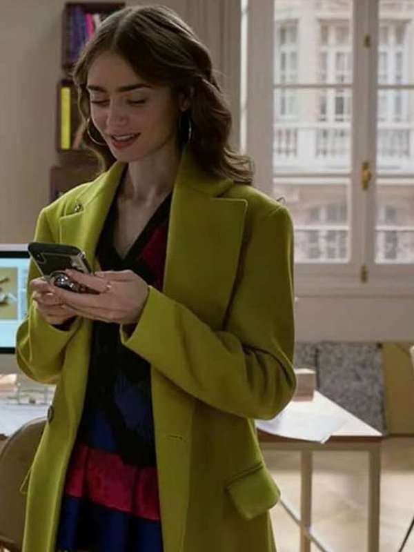 Emily In Paris Emily Cooper Lime Coat
