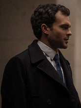 Alden Ehrenreich Fair Play 2023 Black Coat