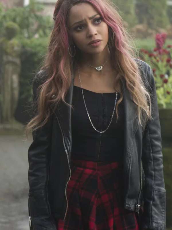 Vanessa Morgan Riverdale Black Leather Jacket