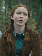 Sadie Sink Stranger Things S04 Brown Jacket