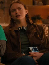 Sadie Sink Stranger Things S04 Brown Jacket