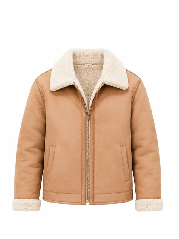 Edison Shearling $ Aviator Jacket