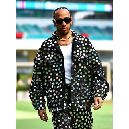 Lewis Hamilton Miami Grand Prix Sequin Jacket