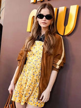 PFW Barbara Palvin Brown Jacket