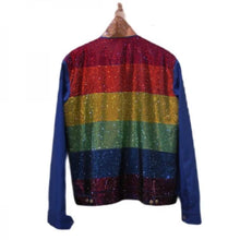 Kamala Harris Rainbow Denim Rainbow Jacket