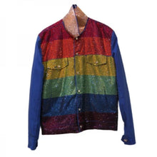 Kamala Harris Rainbow Denim Rainbow Jacket