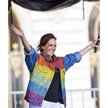 Kamala Harris Rainbow Denim Rainbow Jacket