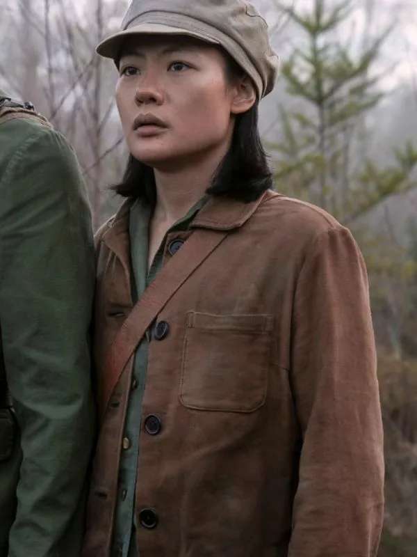 Young Ye Wenjie 3 Body Problem Brown Jacket
