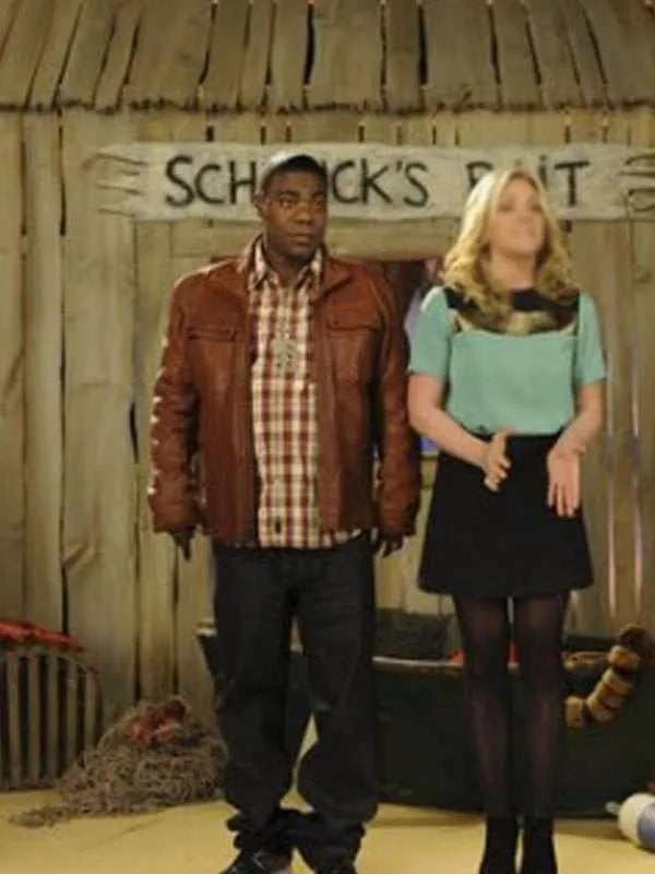 Tracy Jordan 30 Rock Brown Leather Jacket