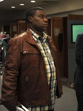 Tracy Jordan 30 Rock Brown Leather Jacket