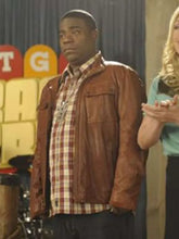Tracy Jordan 30 Rock Brown Leather Jacket