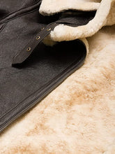 B3 Pilot Aviator Shearling Jacket Women, Hooded