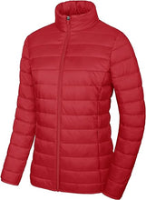 Red Quilt Jacket Women - Puffer Jacket
