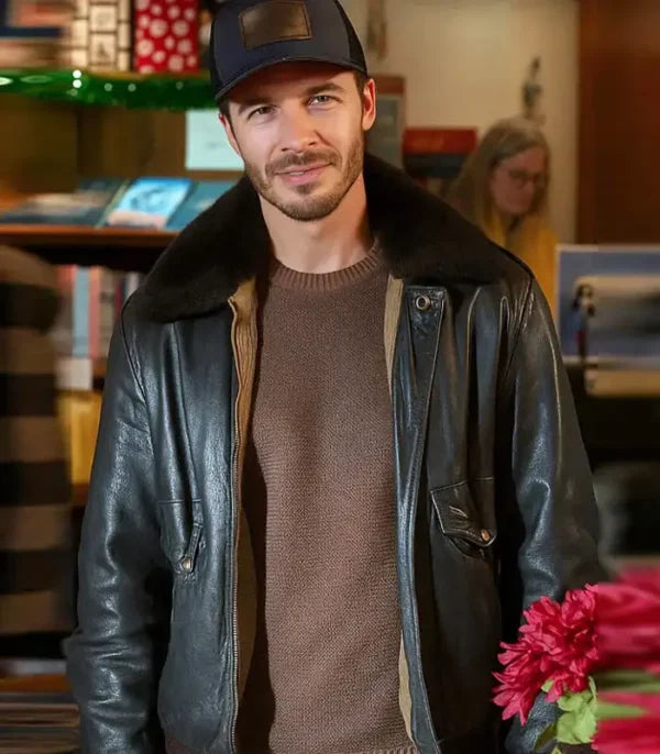 A Cherry Pie Christmas Ryan Carnes Shearling Jacket
