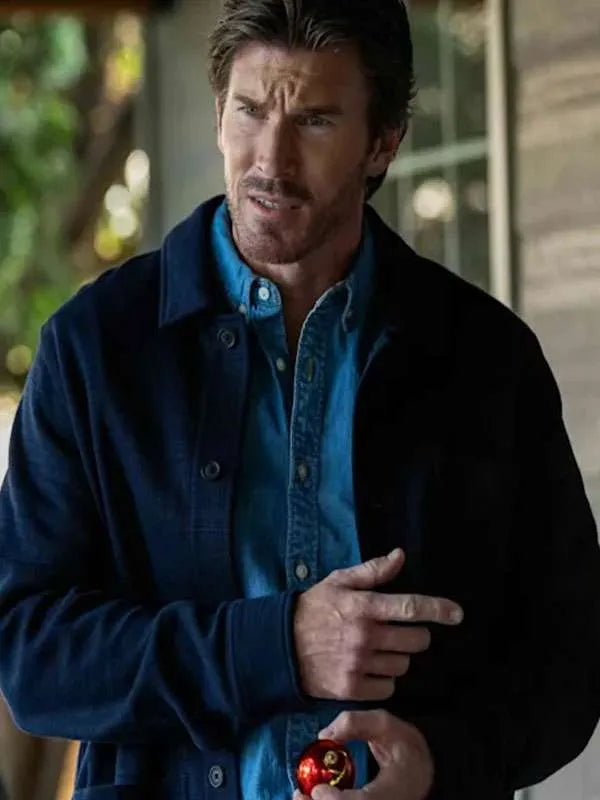 A Christmas Prayer Christopher Russell Blue Wool Jacket