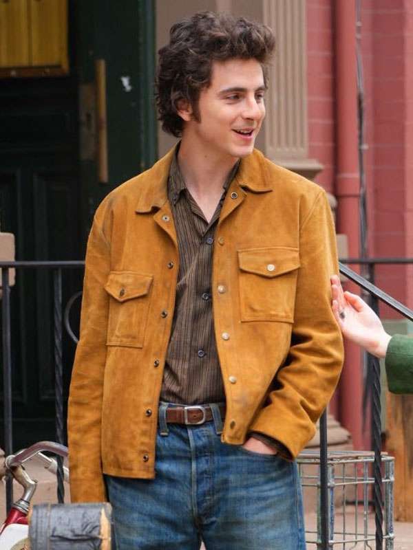Timothée Chalamet A Complete Unknown Suede Leather Jacket