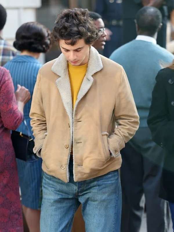 Timothée Chalamet A Complete Unknown Shearling Jacket
