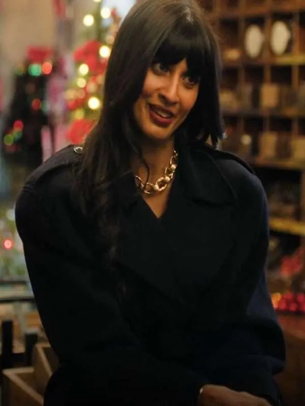 A Merry Little Ex-Mas 2025 Jameela Jamil Trench Coat