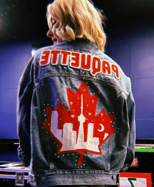 AEW All Out Renee Paquette Blue Jacket