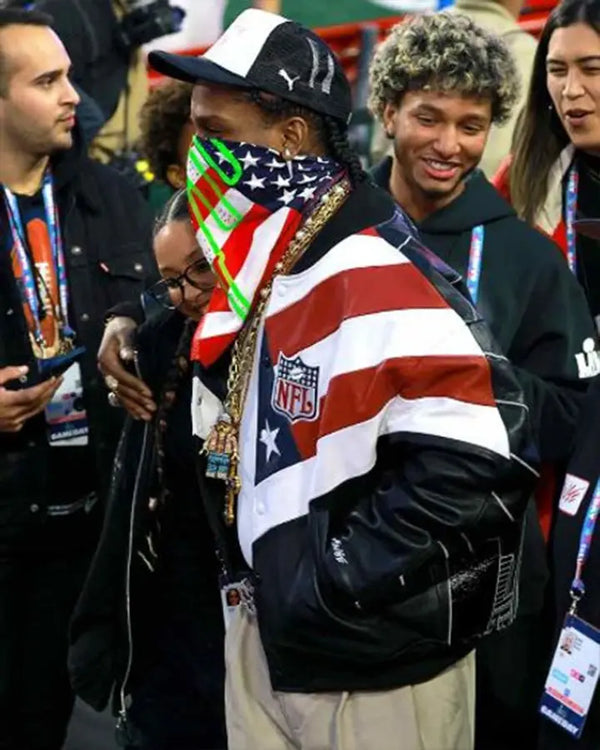 ASAP Rocky Superbowl Leather Jacket
