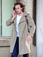 Aaron Taylor-Johnson Beige Trench Coat