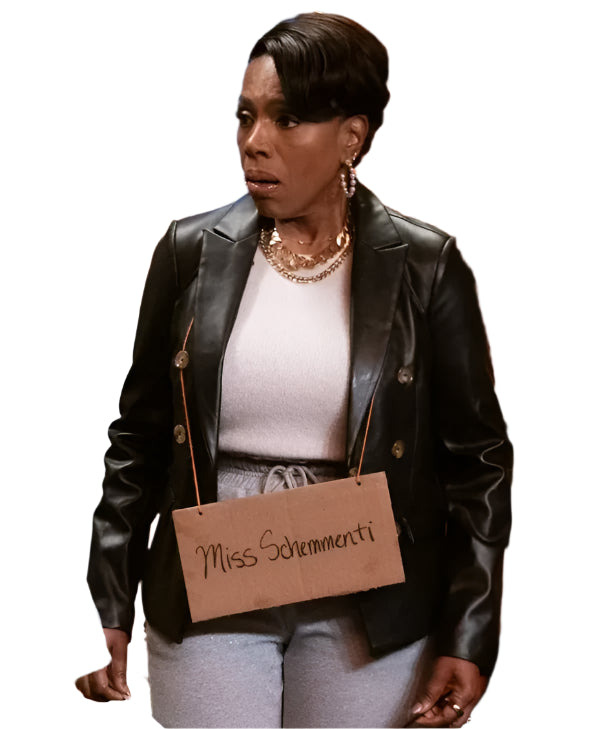 Abbott Elementary S04 Sheryl Lee Ralph Leather Blazer