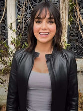 Melissa Barrera Abigail Black Leather Jacket