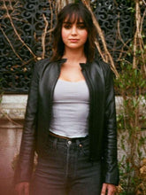 Melissa Barrera Abigail Black Leather Jacket