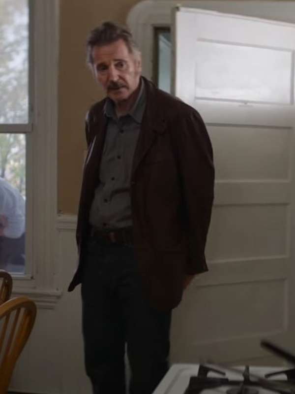 Absolution Jacke Liam Neeson Absolution 2024 Brown Leather Jacket – Edison Jacket