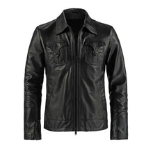 Men’s Adam Casual Black Leather Jacket