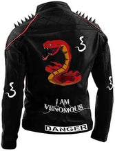 Adem I Am Venomous Biker Spikes Serpents Leather Jacket
