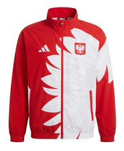 Adidas Poland 2026 red and white pre-match anthem jacket