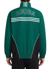 Adidas Flames black and green sports jacket with stand-up collar