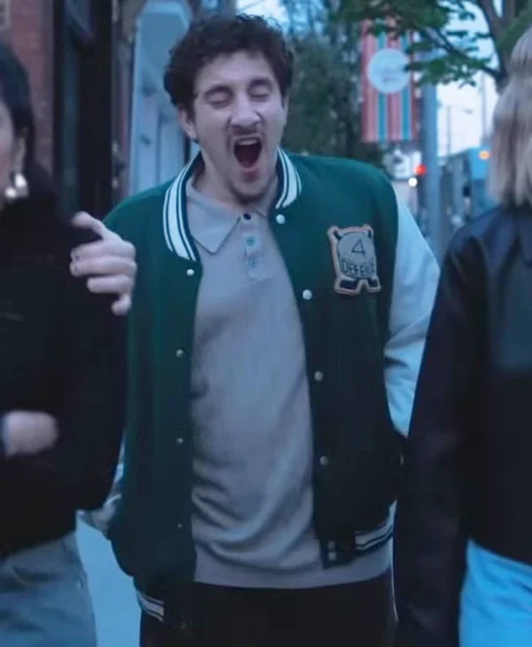 Adults S01 Malik Elassal Green Varsity Jacket