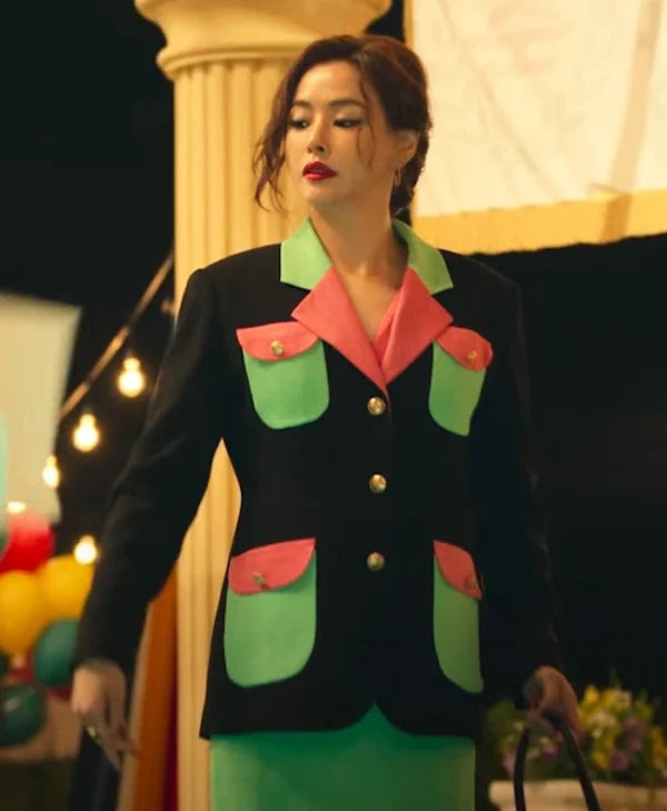 Aema S01 Hyo-rin Bang Black Blazer